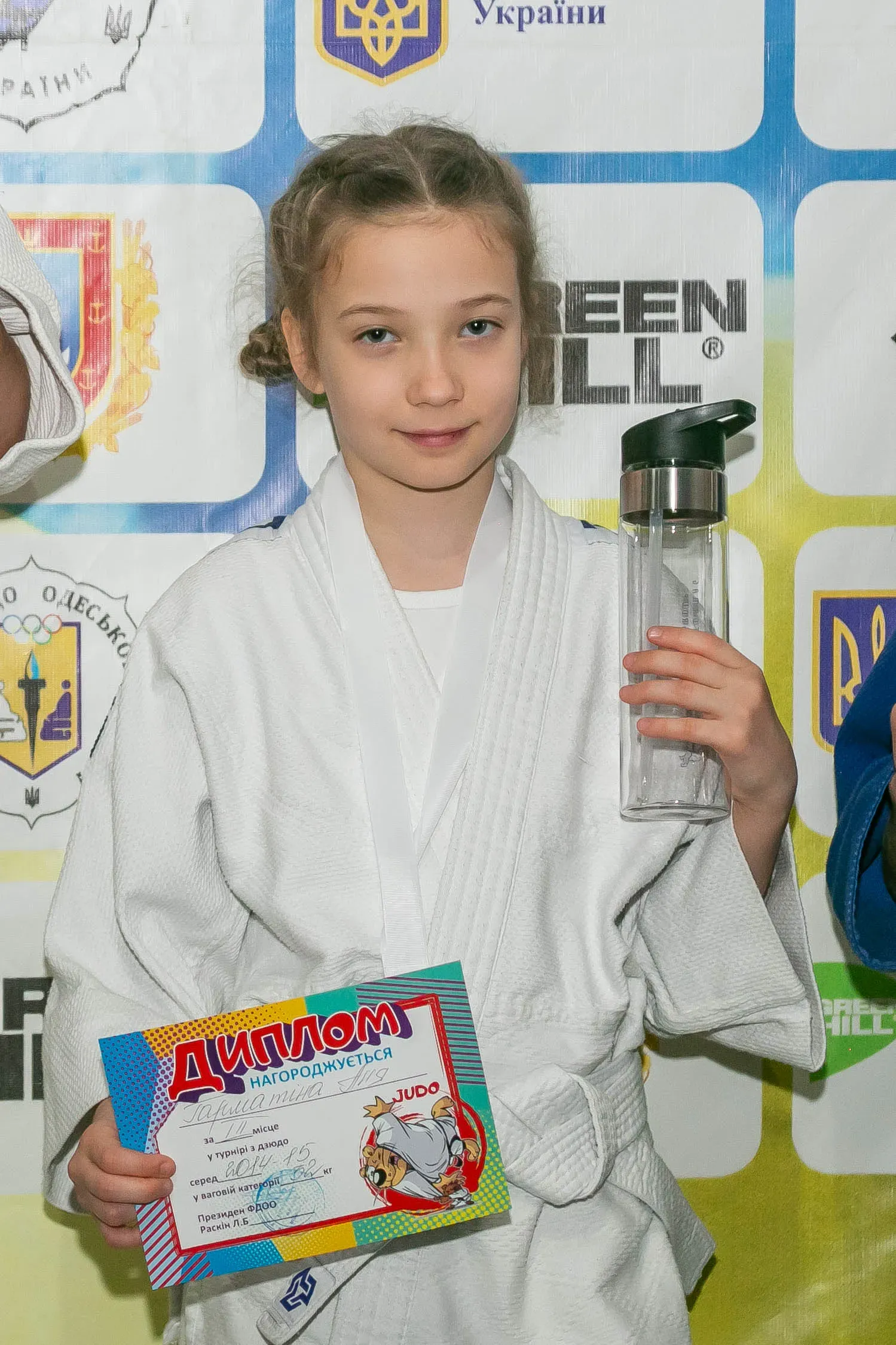 Переможець турніру з дзюдо серед дітей
