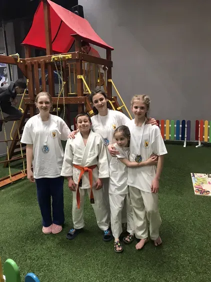 Команда Призерів дзюдо Південа ліга змагання дзюдо дівчата