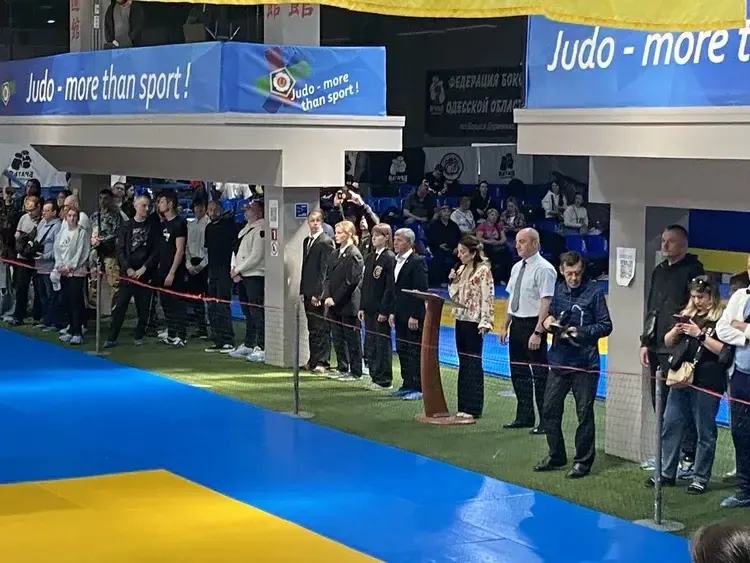 Промова головного судді на турнірі з дзюдо в Південній лізі