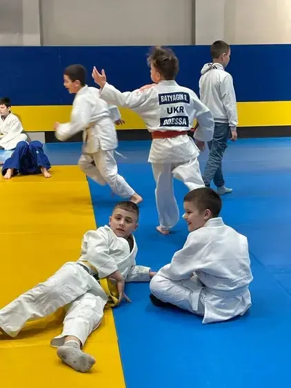 Відпочинок перед сутичкою дзюдо Південна ліга Одеса